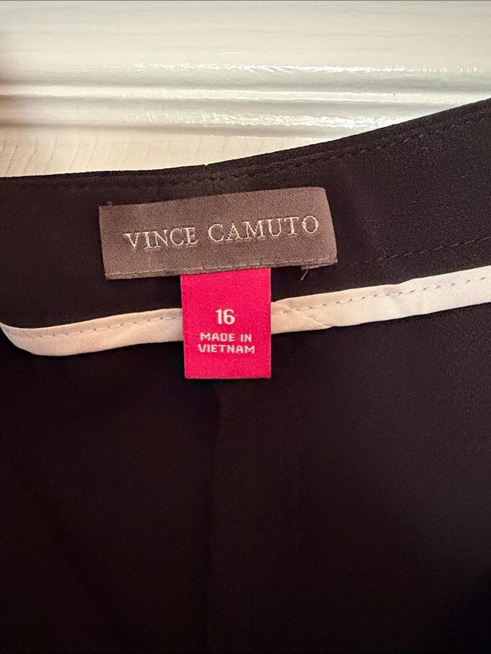 Vince Camuto Black Slim Ankle Dress Trousers - Picture 2 of 5